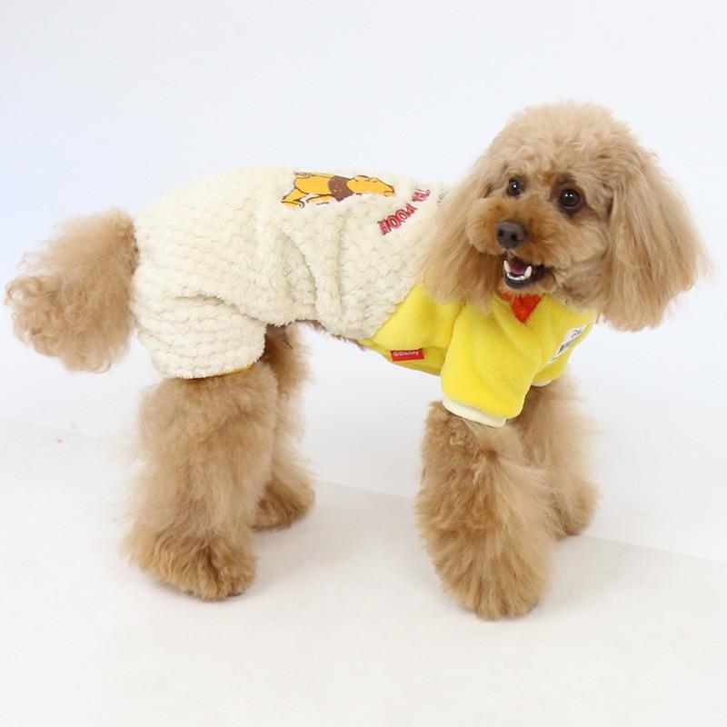 犬服 犬 服 春 セール ペットパラダイス ディズニー くまのプーさん ボア 仲良し パンツつなぎ 小型犬 超小型犬 小型犬 返品不可 ペットパラダイス 通販 Paypayモール