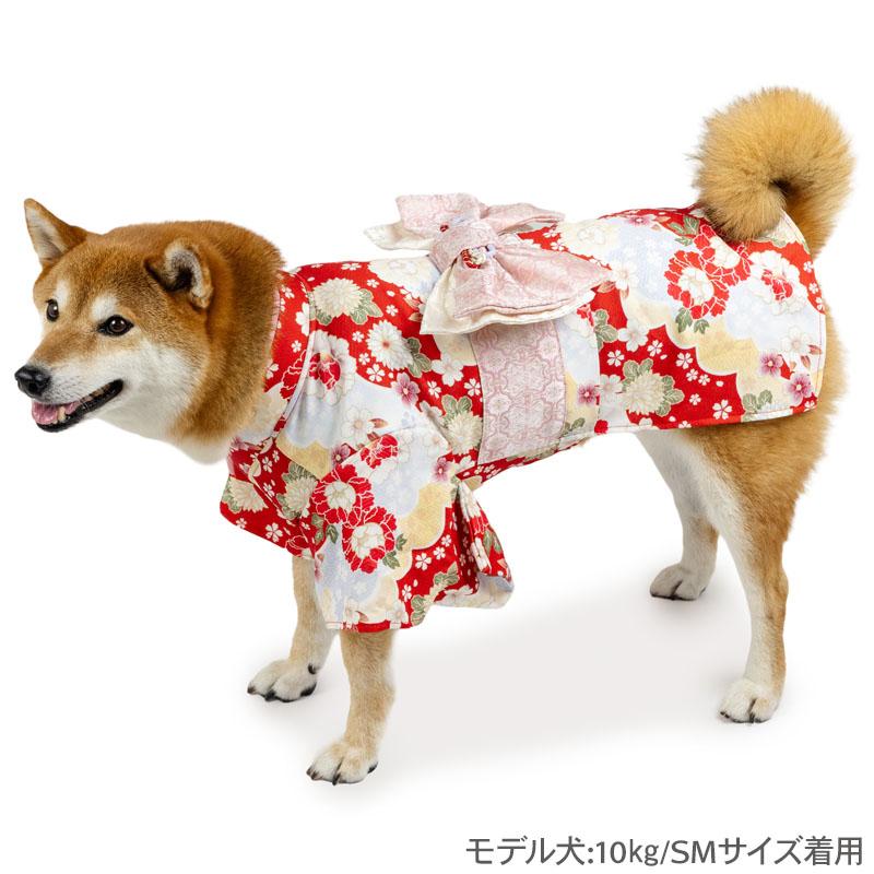 PET PARADISE（ペットパラダイス） 犬 服 冬 菊牡丹柄着物 中型犬 大型
