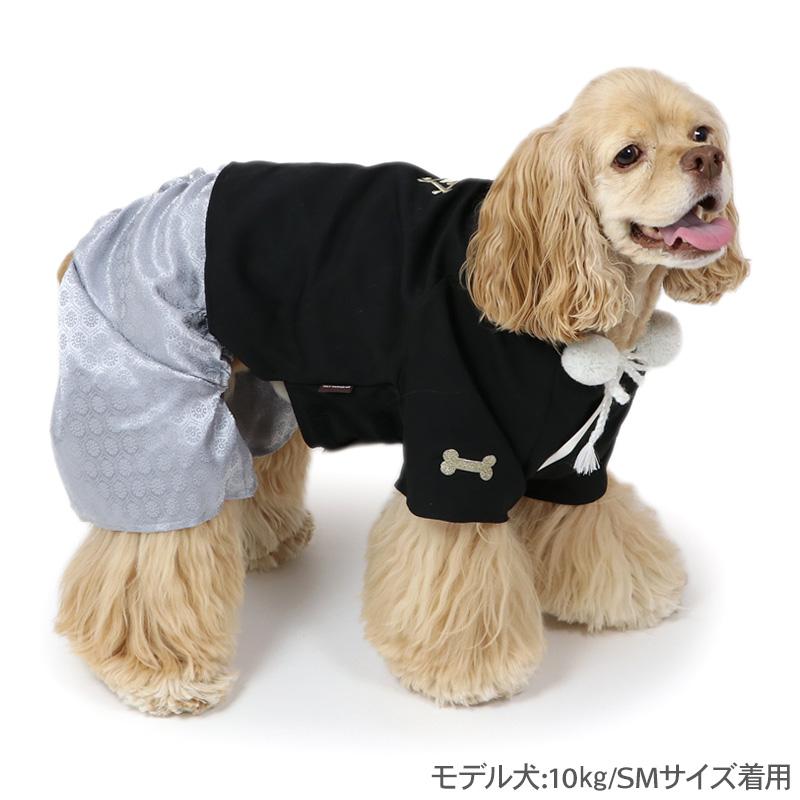 PET PARADISE（ペットパラダイス） 犬 服 秋冬 着物 黒 金糸 紋付き 袴