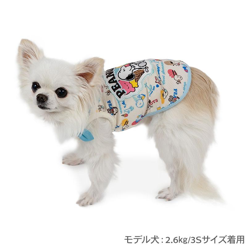 SNOOPY（スヌーピー） 犬 服 春 夏 エコメッシュ アイス柄 タンク