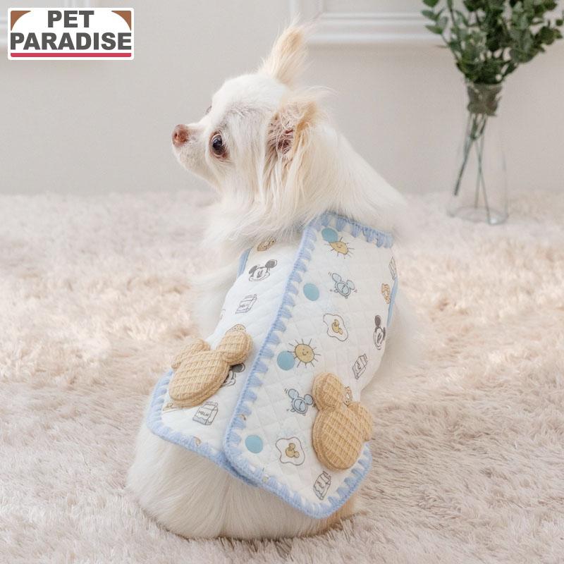 Disney（ディズニー） ミッキーマウス 犬 服 春 パン柄 ベスト 背中