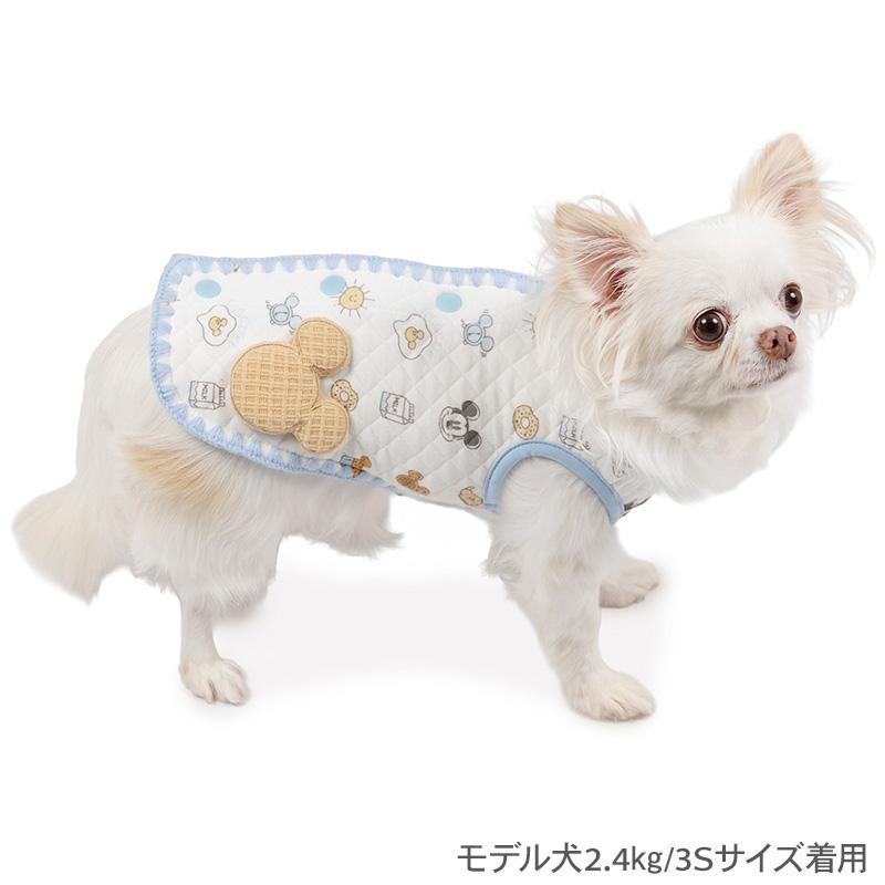Disney（ディズニー） ミッキーマウス 犬 服 春 パン柄 ベスト 背中