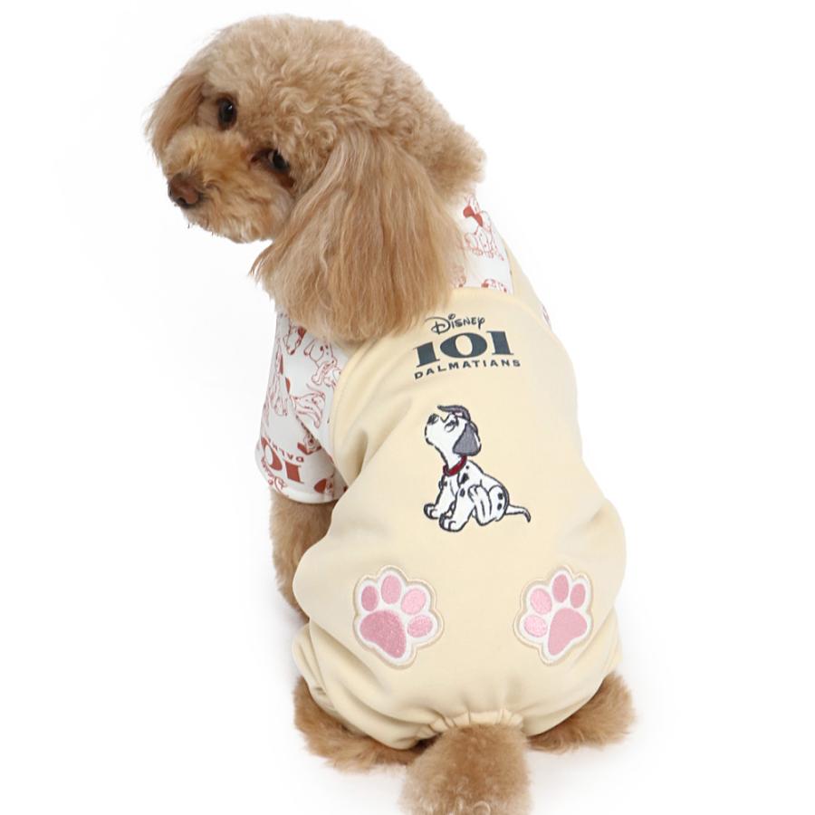 犬 服 ブランド おしゃれ ディズニー 暖かい 春 秋 裏起毛 猫 小型犬 超小型犬 ペットウエア 101匹わんちゃん 肉球 ロンパース メール便可 ペットパラダイス 通販 Paypayモール