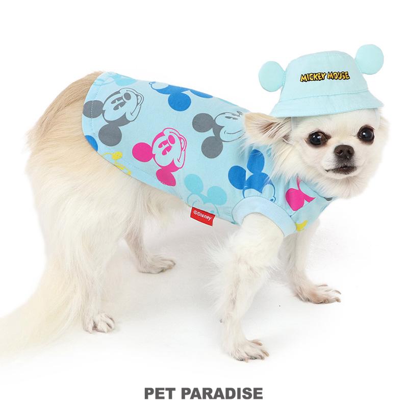 Disney（ディズニー） 犬 服 春夏 Tシャツ 小型犬 バケットハット付き
