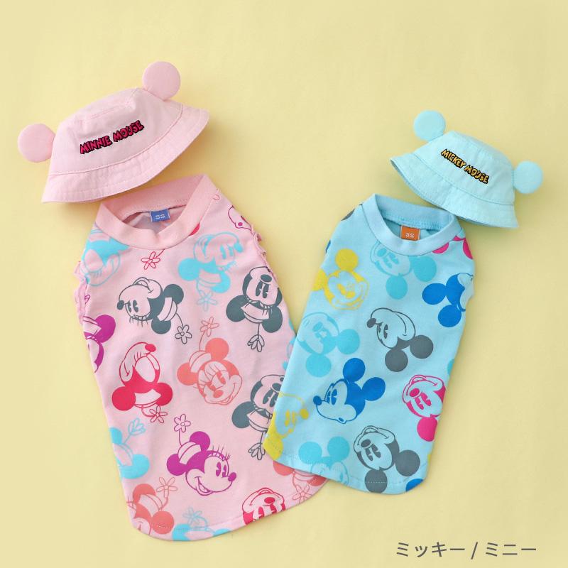 Disney（ディズニー） 犬 服 春夏 Tシャツ 小型犬 バケットハット付き