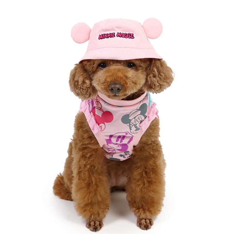 Disney（ディズニー） 犬 服 春夏 Tシャツ 小型犬 バケットハット付き