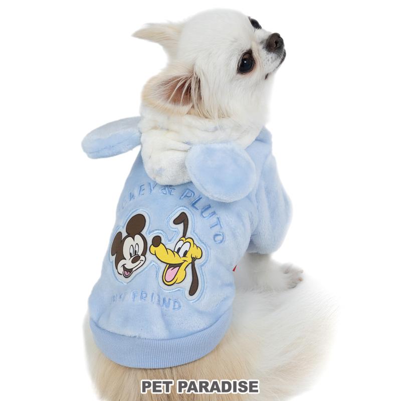 ミッキーマウス ディズニー 犬服　ミッキーフリースジップ付き アトリエGG お揃いパーカー PARADISE PET / 小型犬 犬服・アクセサリー