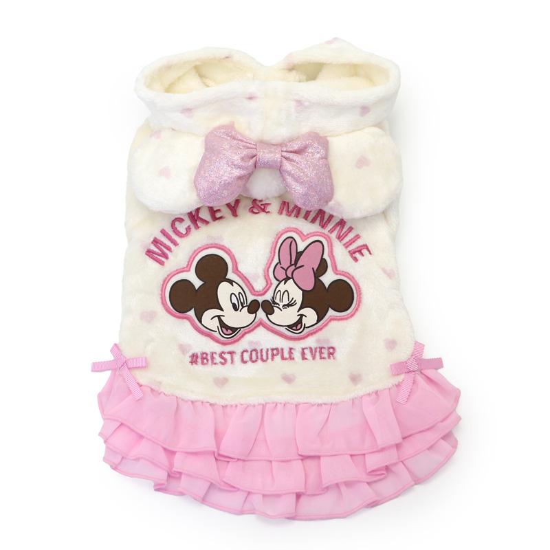 Disney（ディズニー） ミニー 犬 服 秋 ボア パーカー 小型犬 | 保温