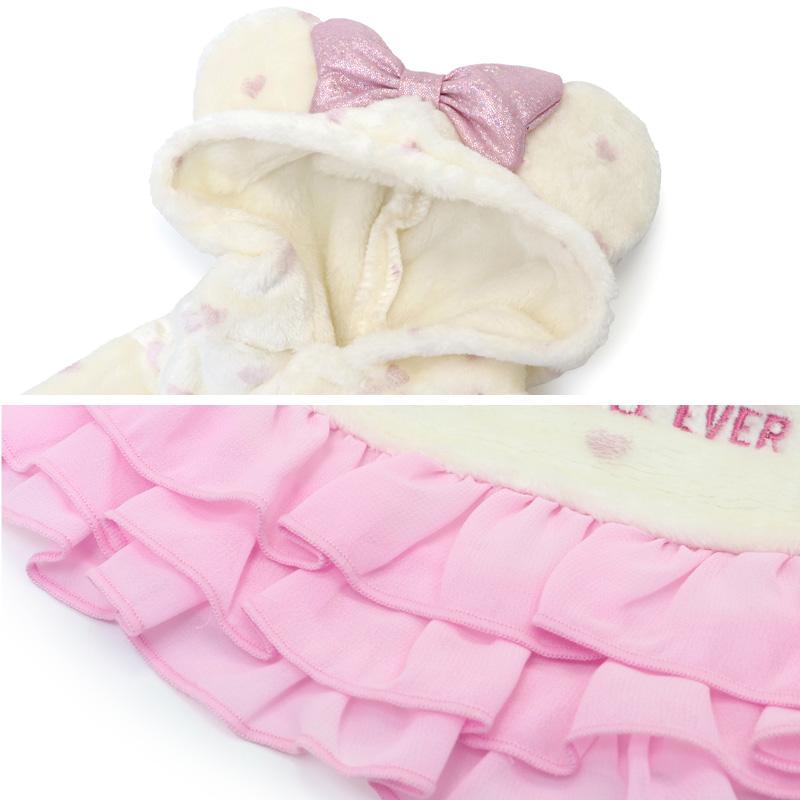 Disney（ディズニー） ミニー 犬 服 秋 ボア パーカー 小型犬 | 保温