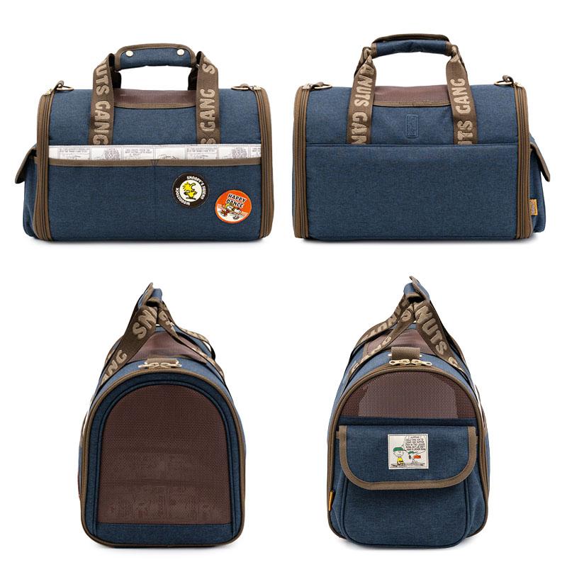 SNOOPY（スヌーピー） 犬 キャリーバッグ ワッペン 折畳 キャリー 超