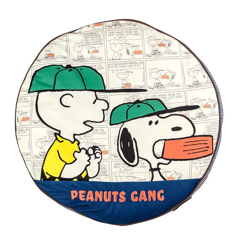 SNOOPY（スヌーピー） 犬 ベッド ワッペンクッション （60cm