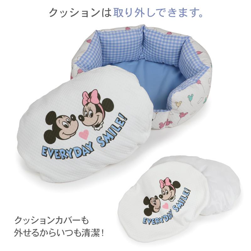 Disney（ディズニー） ミッキー ミニー 犬 ベッド 風船柄 カドラー