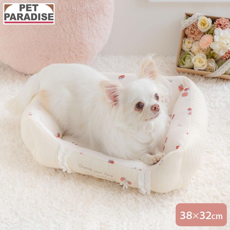 PET PARADISE（ペットパラダイス） 犬 ベッド 花苺 カドラー （38×32cm