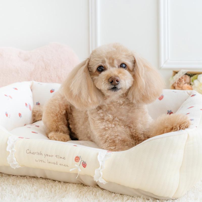 PET PARADISE（ペットパラダイス） 犬 ベッド 花苺 カドラー （57×45cm