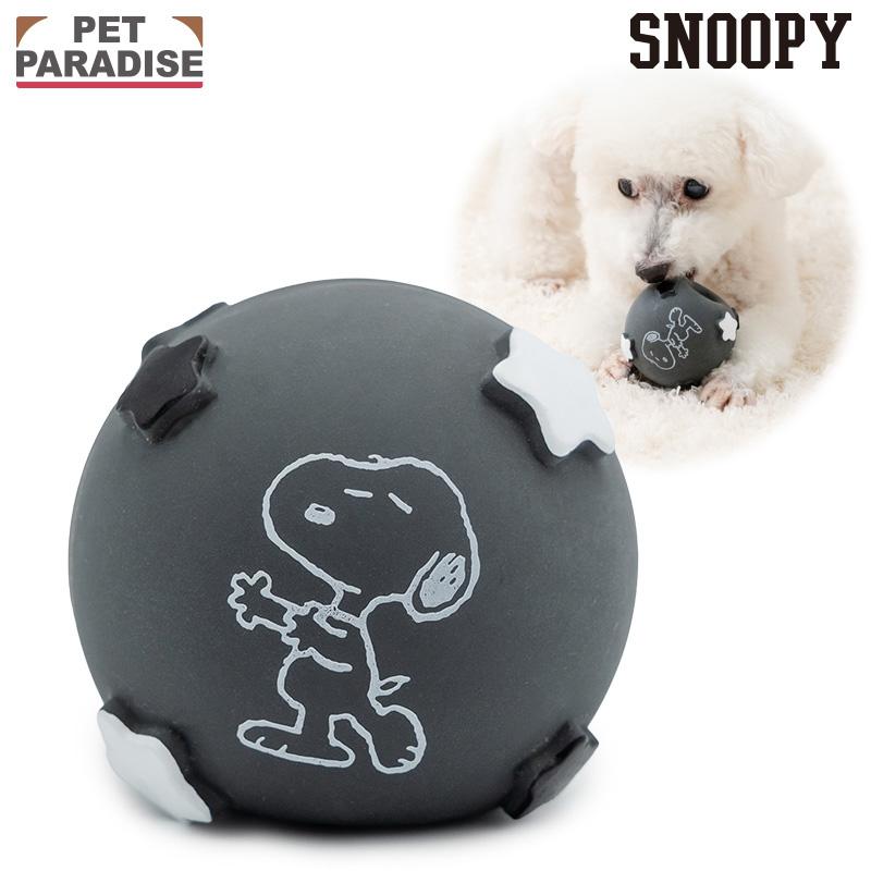 SNOOPY（スヌーピー） ラテックス ボールトイ 星型 音が鳴る ブラック