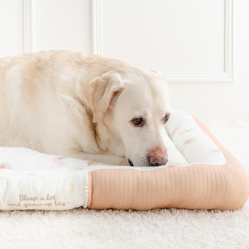 犬 ベッド おやすみくまさん カドラー （100×70cm） | ブラウン くま パピー ふわふわ おしゃれ かわいい 猫 ペットベッド | PET PARADISE | 02