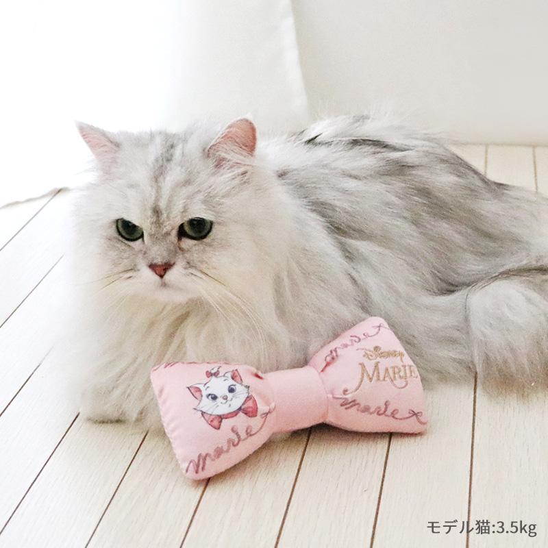 Disney（ディズニー） 猫 おもちゃ マリー リボン ピンク ベージュ