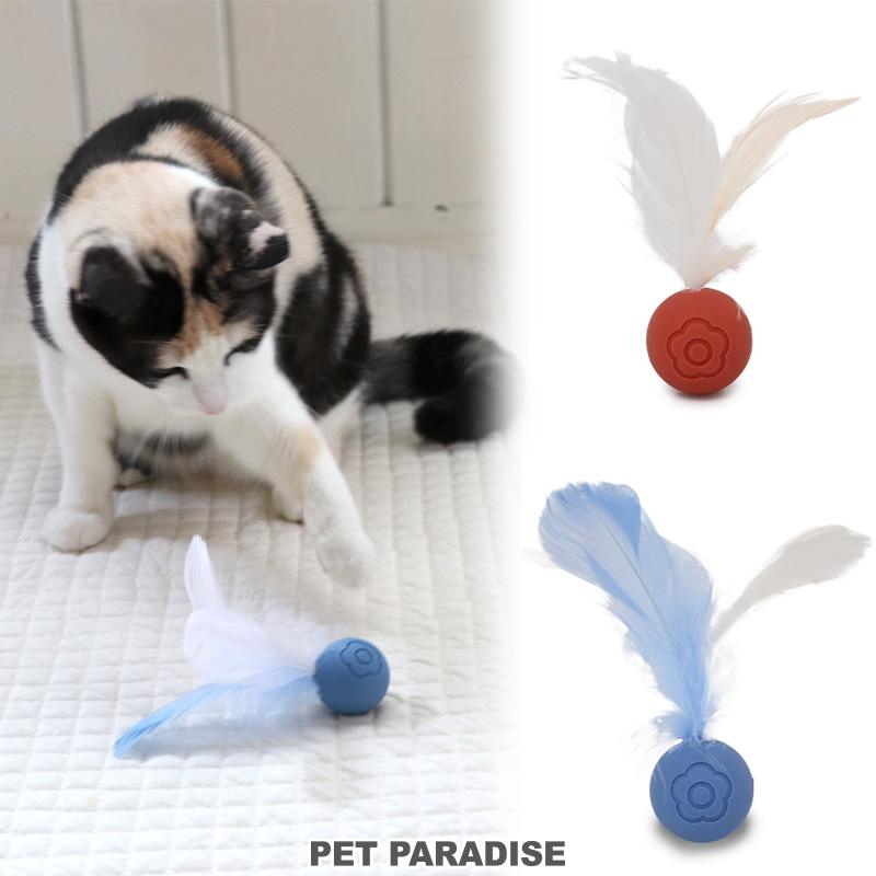 PET PARADISE 猫 おもちゃ ボール 羽付き シリコン ｜ オモチャ