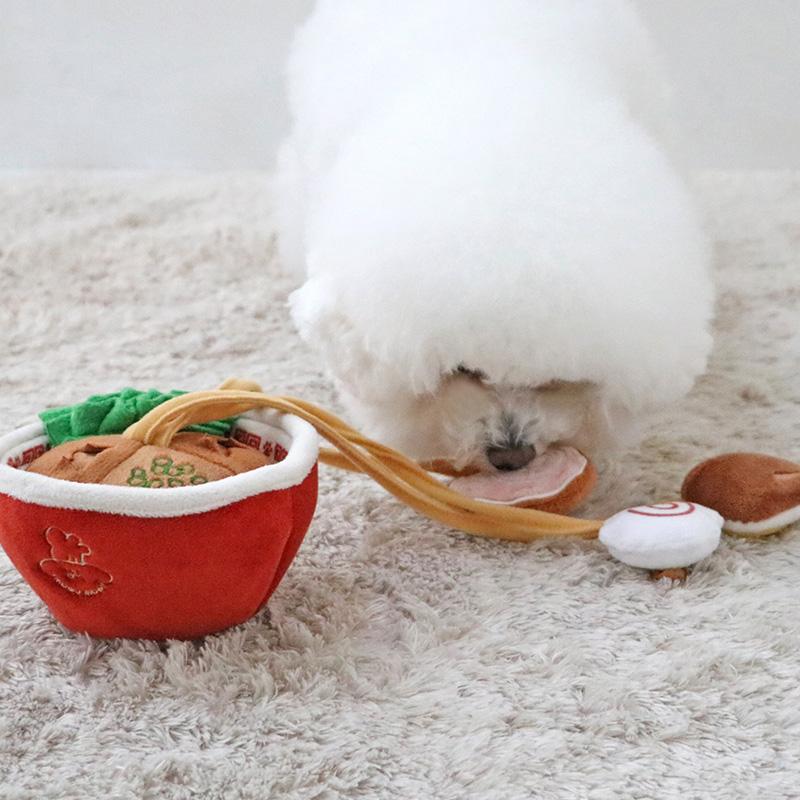 PET PARADISE 犬 ノーズワーク おもちゃ 知育 ラーメン 小型犬