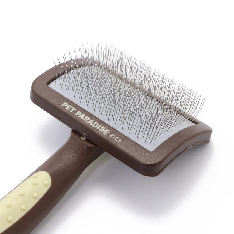 PET PARADISE 犬 ブラシ スリッカー 猫 犬用ブラシ 簡単 クシ 抜け毛