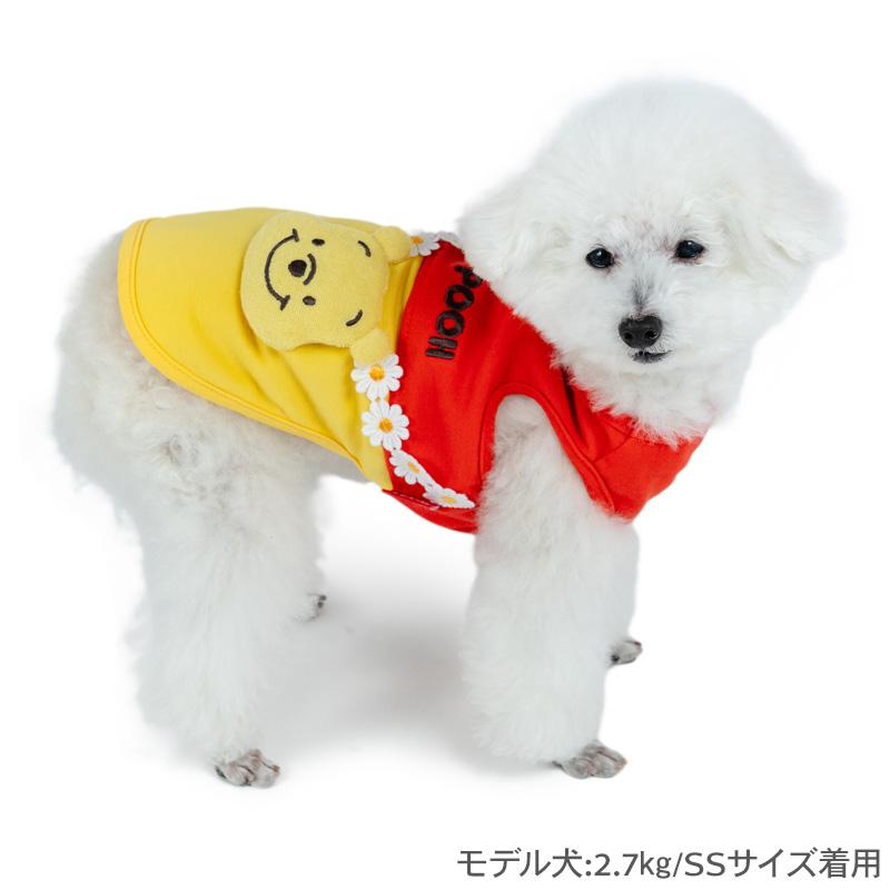 Disney ディズニー くまのプーさん 犬 服 春 夏 マスコット 付き お花