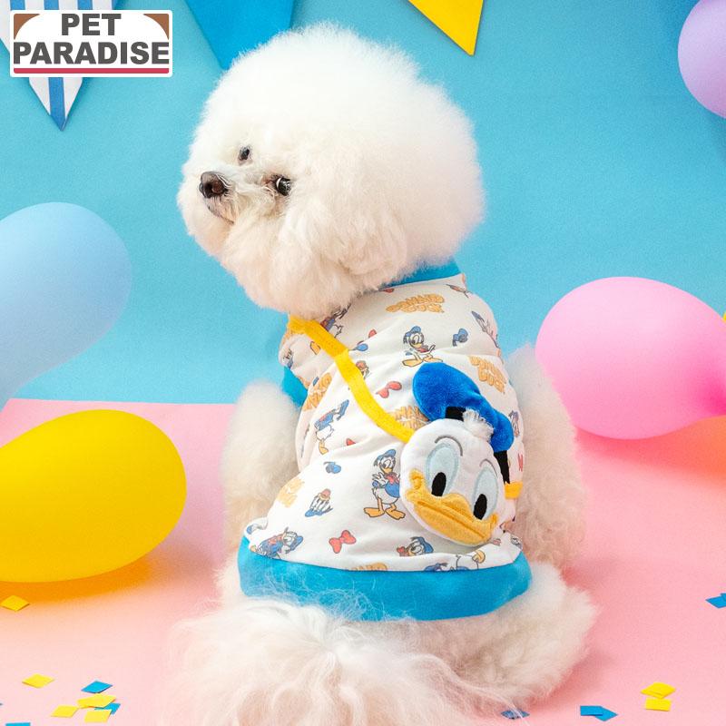 Disney（ディズニー） ドナルド ダック 犬 服 秋 ポーチ 風 トレーナー