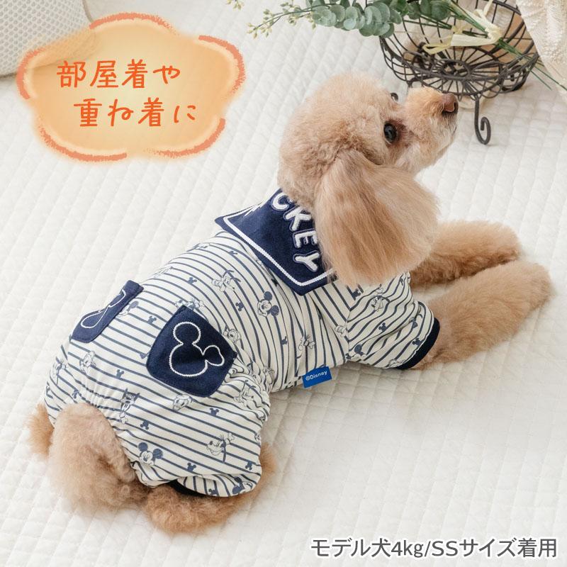 Disney（ディズニー） ミッキーマウス 犬 服 冬 ストライプ 柄