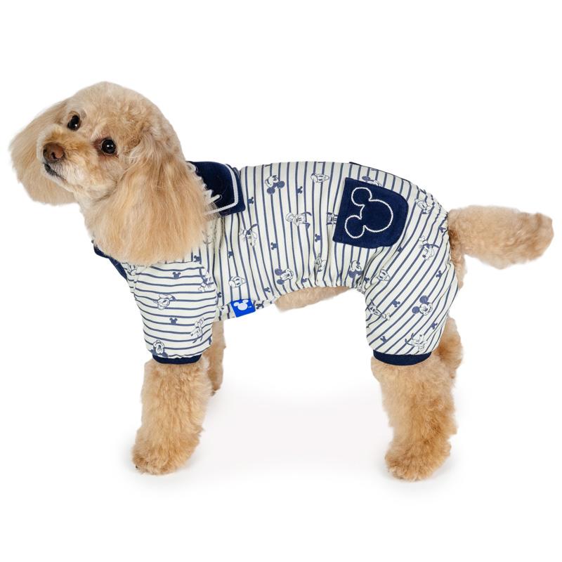 Disney（ディズニー） ミッキーマウス 犬 服 冬 ストライプ 柄