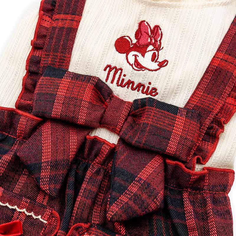 Disney（ディズニー） ミ二ーマウス 犬 服 冬 チェック ワンピース