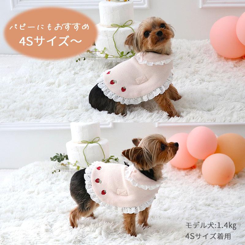 PET PARADISE（ペットパラダイス） 犬 服 春 苺 お手軽 ポンチョ