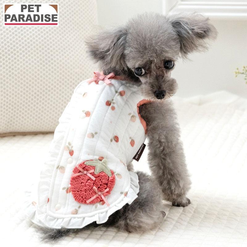 PET PARADISE（ペットパラダイス） 犬 服 冬 いちご柄 ふわりと