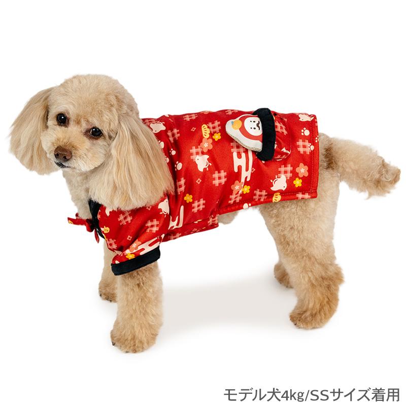 PET PARADISE（ペットパラダイス） 犬 服 冬 千鳥柄 半纏 小型犬 | 遠