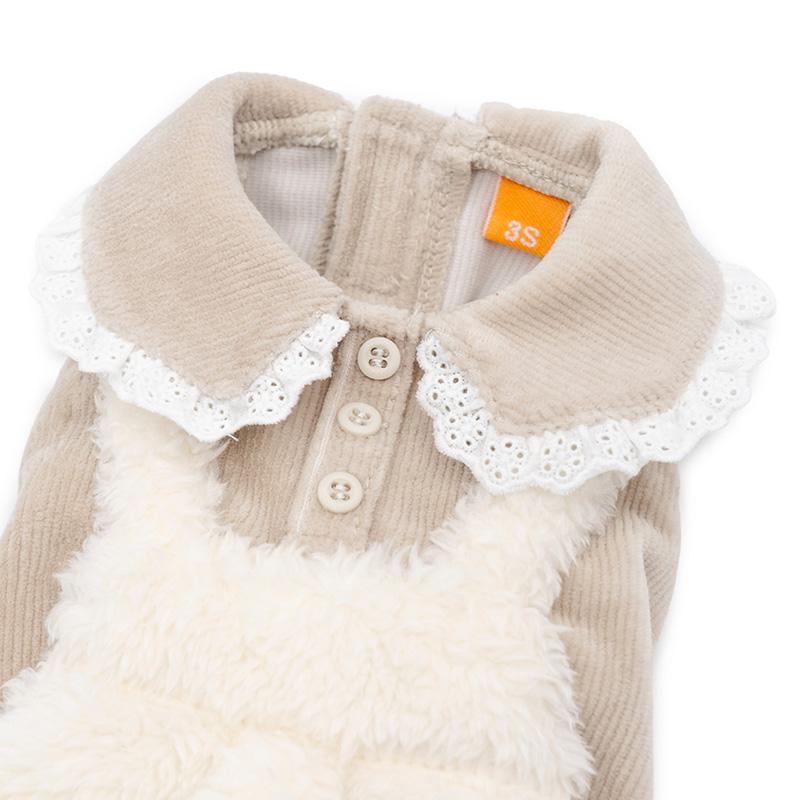 PET PARADISE（ペットパラダイス） 犬 服 冬 花刺繍 ボア パンツ