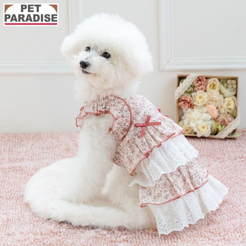 PET PARADISE（ペットパラダイス） 犬 服 春 小花 ふりふり ワンピース