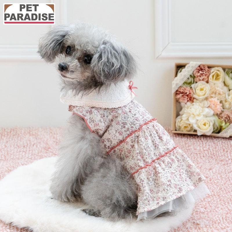 PET PARADISE（ペットパラダイス） 犬 服 春 レース襟 小花 ワンピース