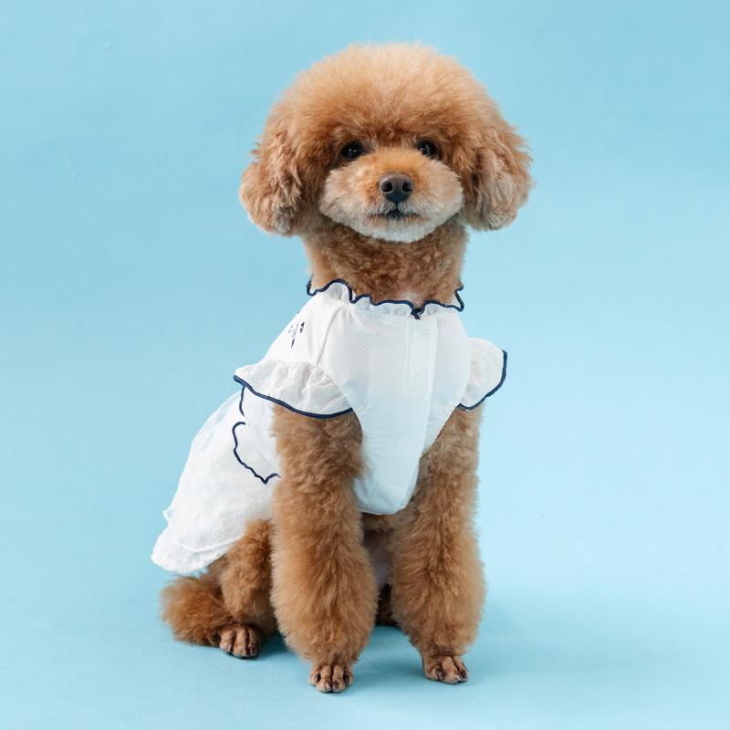 なつ☆犬服ハンドメイド☆ワンピース☆チュニック☆接触冷感☆ PET PARADISE（ペットパラダイス） 犬 服 夏 フロッキー お花