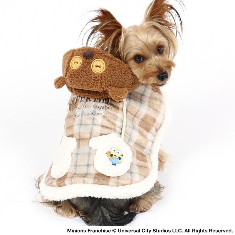 犬 服 冬 ブランド おしゃれ 着せやすい 暖かい 防寒 保温 猫 あったか 小型犬 超小型犬 ぽんちょ ミニオン ティム ポンチョ 小型犬 ペットパラダイス 通販 Paypayモール