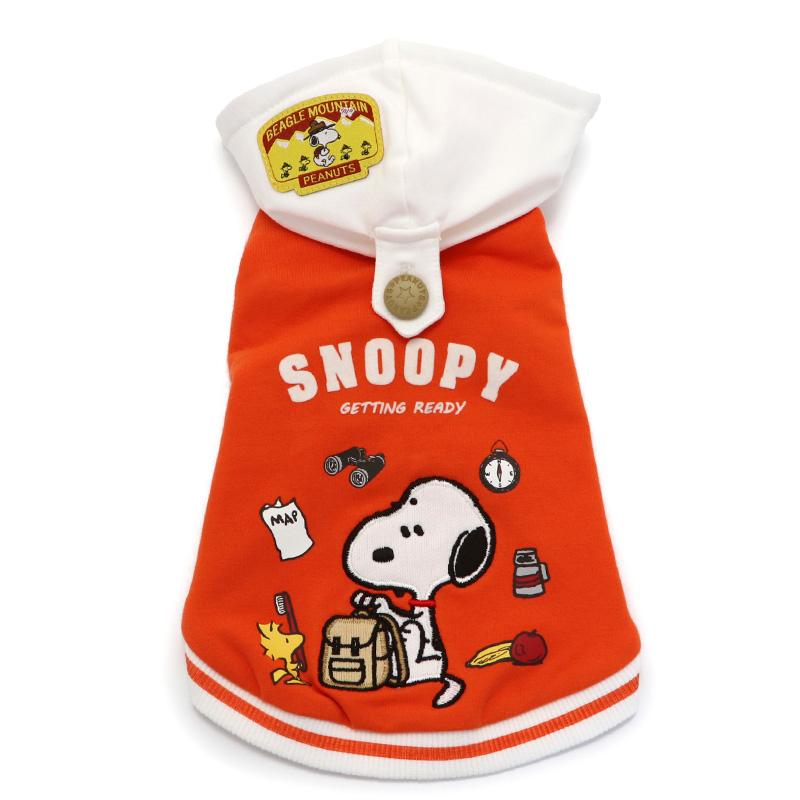 SNOOPY 犬 服 秋冬 パーカー スヌーピー 〔中型犬〕 〔大型犬