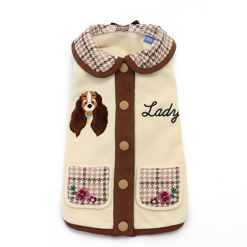 Disney（ディズニー） 犬 服 秋冬 ベスト 背中開き 〔小型犬