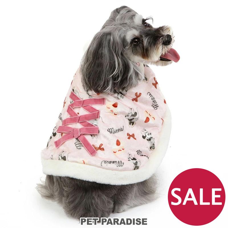 犬 服 冬 セール ポンチョ ディズニー ミニーマウス 〔小型犬〕 ケーキ