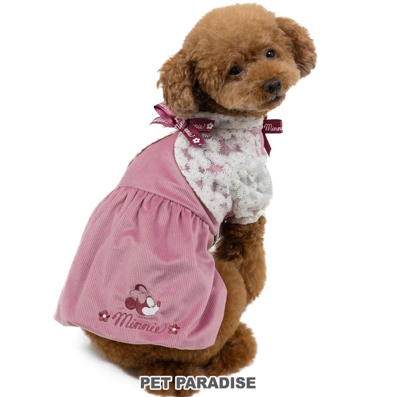 Disney（ディズニー） ミニーマウス 犬 服 秋冬 ワンピース ボレロ付き