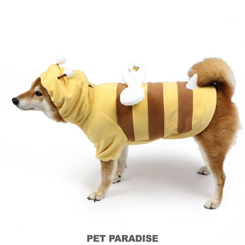 ペット 冬用服 防寒着 犬 猫 パーカー 帽子付き PET PARADISE 犬 服 秋冬 パーカー 蜂 〔中型犬〕 なりきり | 猫