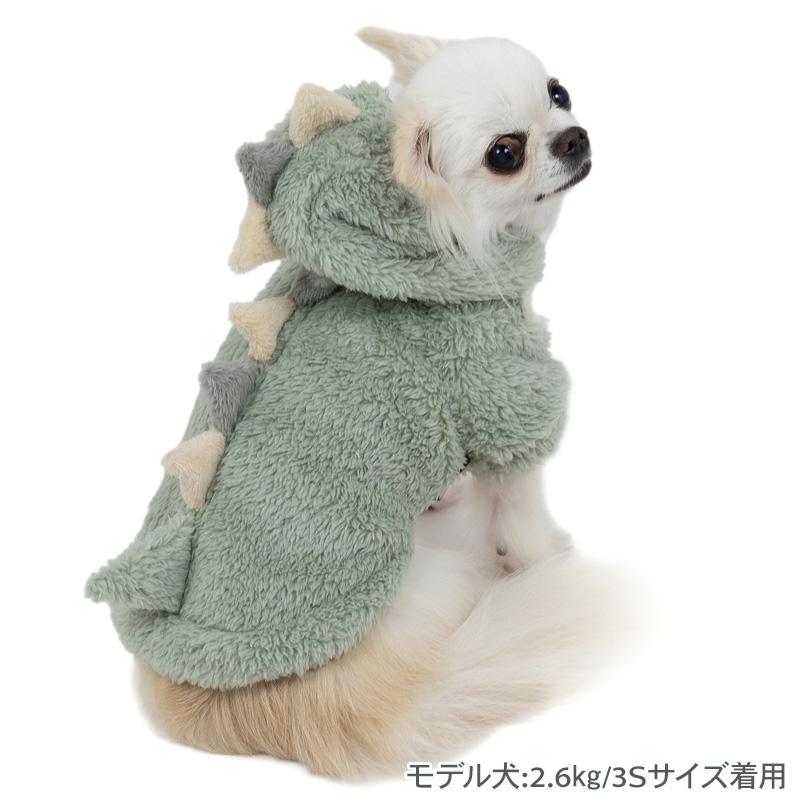PET PARADISE（ペットパラダイス） 犬 服 秋 パーカー 恐竜 もこもこ
