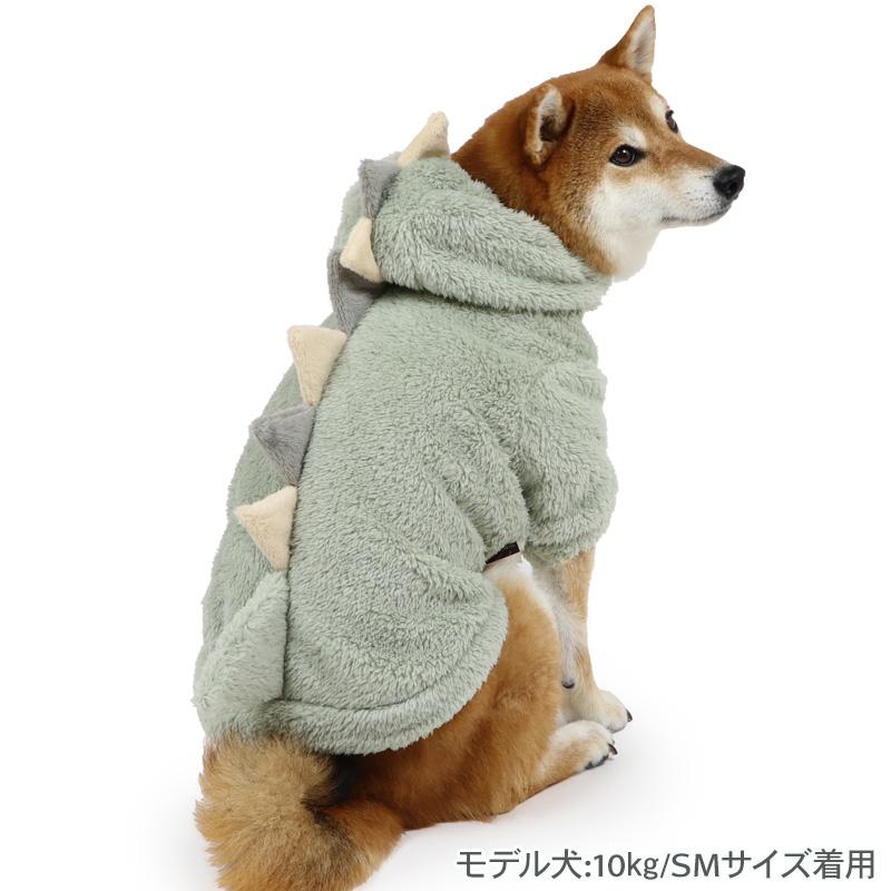 PET PARADISE（ペットパラダイス） 犬 服 秋 パーカー 恐竜 もこもこ