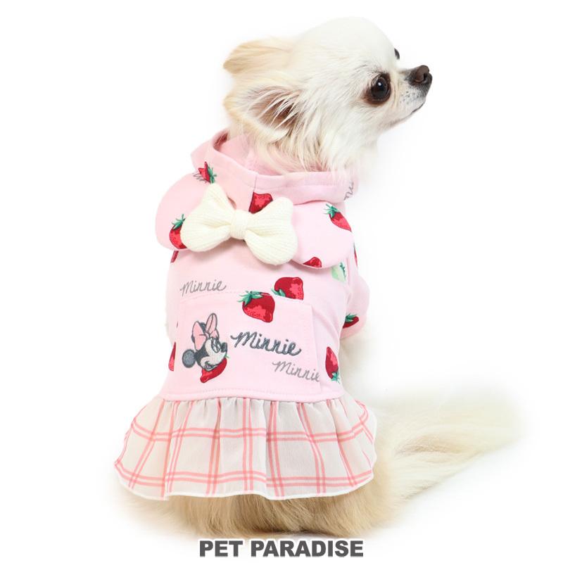 犬服 犬 服 春 おしゃれ ペット 猫 ディズニー ミニーマウス 苺総柄 パーカー 小型犬 超小型犬 1着のみメール便可 かわいい ペットパラダイス 通販 Paypayモール