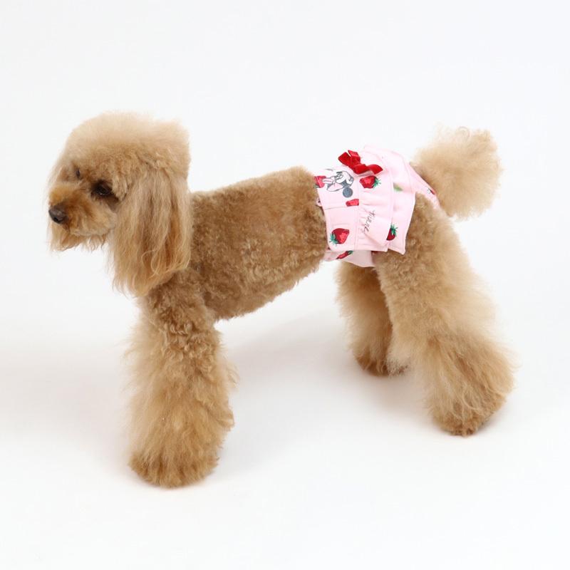 マナーウェア 犬 ディズニー メス マナーパンツ 生理パンツ 生理用 介護 小型犬 超小型犬 ミニーマウス 苺総柄 サニタリーパンツ 小型犬 メール便可 ペットパラダイス 通販 Paypayモール