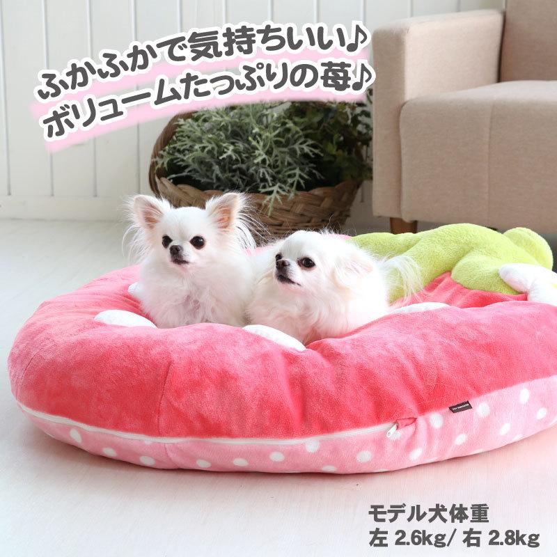 犬 猫 クッション 大型犬 多頭 ペットベッド 大きい 中型犬 小型犬 ふわふわ 苺 ネット限定 野いちご ふわでかクッション 春桃 92 90cm 月間送料無料 ペットパラダイス 通販 Paypayモール