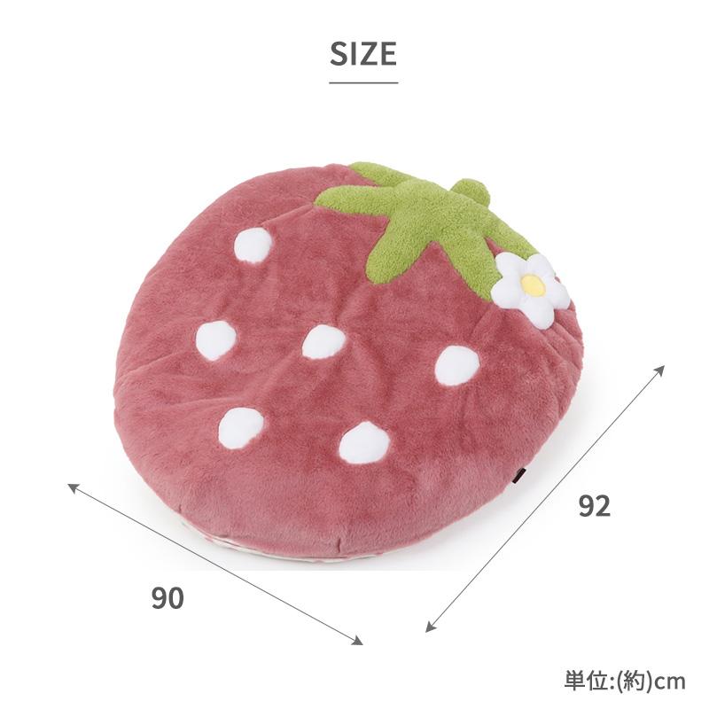 PET PARADISE 犬 ペットベッド 苺 クッション 小型犬 中型犬