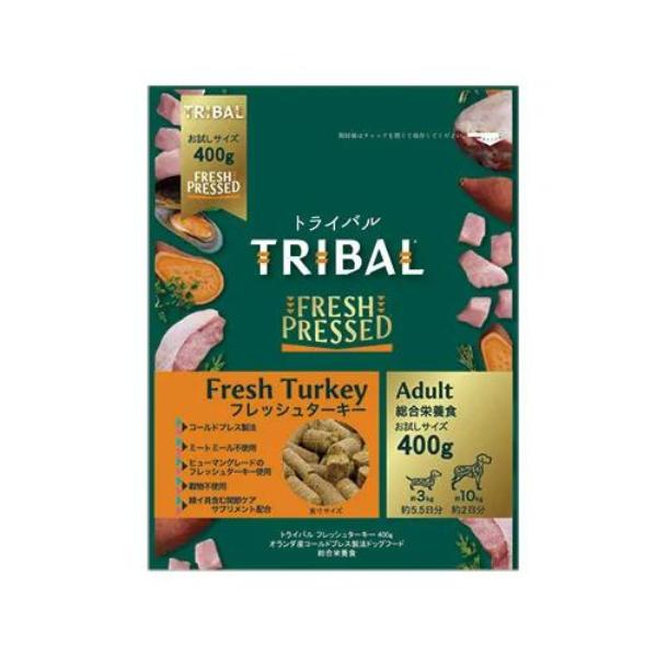 トライバル フレッシュターキー ドッグフード 400g 4582409215101ラフラフ ヤフー店 通販 Yahoo!ショッピング