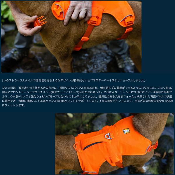 ラフウェア ウェブマスターハーネス SS25 小型犬 中型犬 大型犬 犬